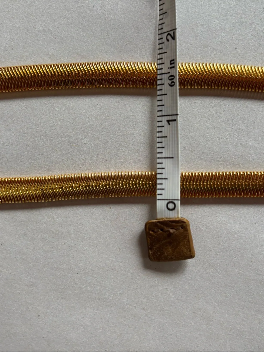 Sterling Forever Gold Herringbone Chain Necklace